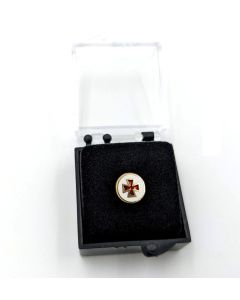 Knights Templar round enamel lapel pin