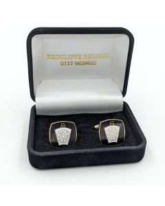 Mark enamel cuff links