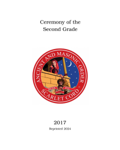 Scarlet Cord 2nd Grade - Ritual Lector