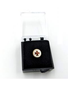 Knights Templar round enamel lapel pin