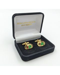 Rose Croix cuff links and presentation box